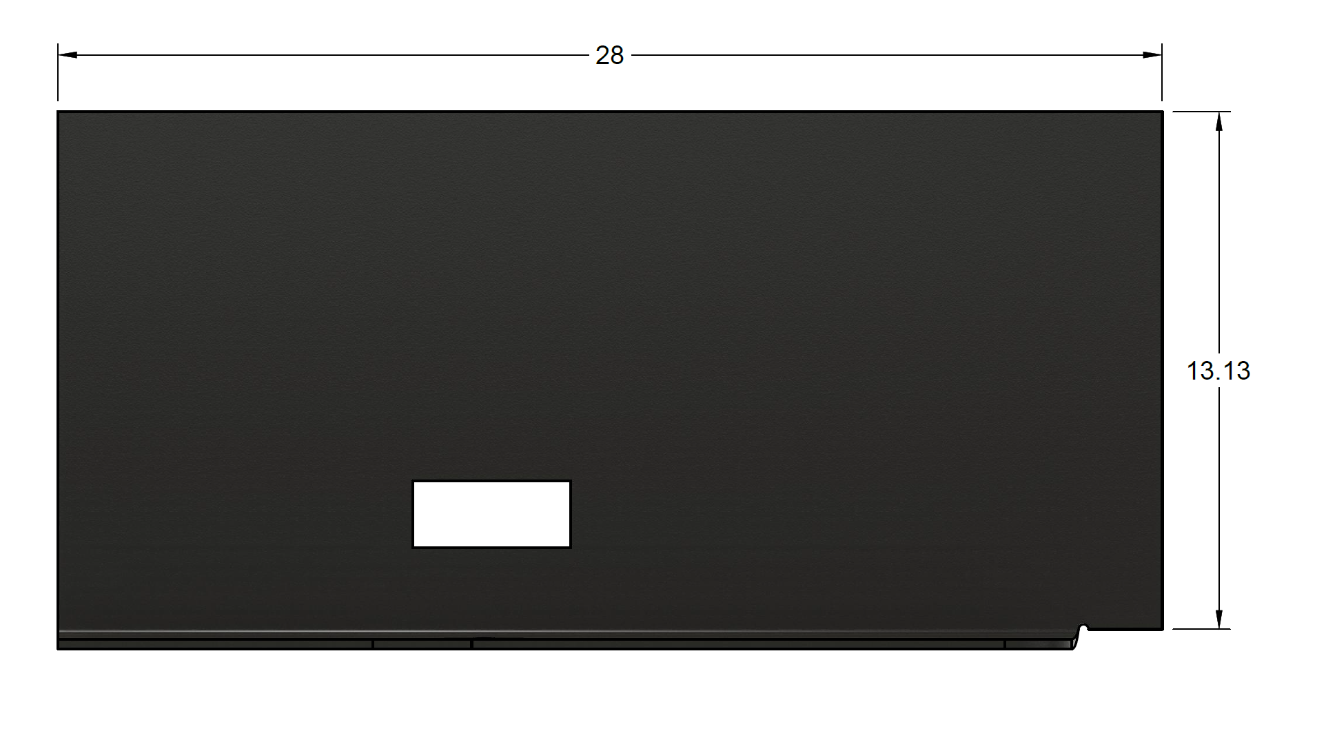 Silverado pickup Amp rack 2014-2019 28"